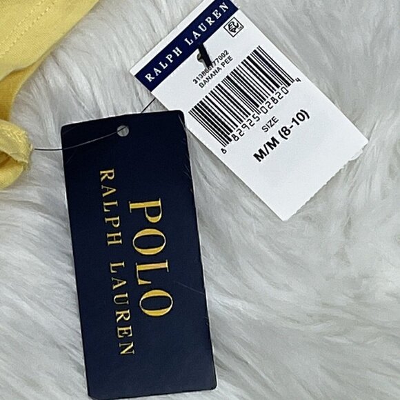 NEW POLO RALPH LAUREN Polo Patchwork Jacket Bear Girl's 8/10 Medium T-Shirt Tee - Picture 11 of 12